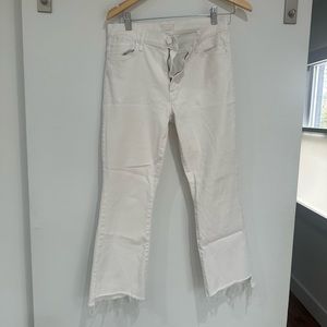 Mother Insider Crop Step Fray